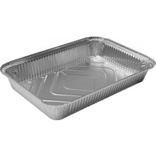ŞEYLİŞEYLER Şeylişeyler - Alüminyum Sütlaç ve Yemek Kasesi 1500 gr 100 Adet - Paket Servis Kabı (Kapak Dahil Set)