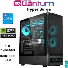 Quantum Gaming Hyper Surge I5-14400F 16GB Ddr5 1tb Nvme RTX5060 8gb Masaüstü Oyun Bilgisayarı