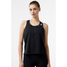 Nike Dri Fit Adv Aeroswift Singlet Womens Tank Kadın Reflektörlü Koşu Antreman Atleti Siyah