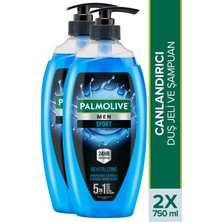 Palmolive Men Sport 5'i 1 Arada Erkek Duş Jeli 750 ml x 2 Adet