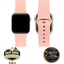 PSGT Watch Uyumlu Seri: 1/2/3/4/5/6/se/7/8/9 (38-40-41MM) ve Seri 10-11 (42MM) Silikon Kordon