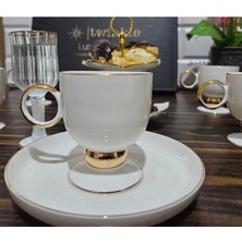 Twinkle Luxury Line 6 Kişilik Kahve Fincan Set Gold
