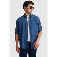U.S. Polo Assn. Erkek Açık Lacivert Uzun Kollu Basic Gömlek 50324660-VR059