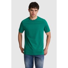 U.S. Polo Assn. Erkek Koyu Yeşil Regular Fit Polo Yaka Basic Tişört 50327022-VR079