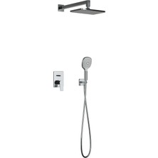 Adell Azure Optimal Ankastre Duş Seti - Krom - 2 Yollu Çıkış | 15680721