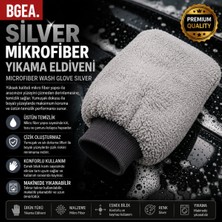 Bgea Silver Mikrofiber Oto Yıkama Eldiveni