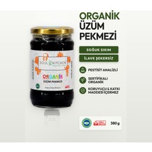 Soul Kitchen Organik Üzüm Pekmezi 380 gr (Soğuk Sıkım) (Şeker İlavesiz)