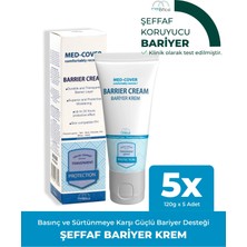 Med-Cover Medcover Bariyer Krem 120 gr x 5 Şeffaf Koruyucu Özellikli Cilt Koruma Kremi