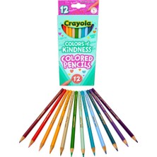 Crayola® Kindness Renkleri Renkli Kalemler, Çeşitli Kurşun Renkler, 12 Kalem Paketi