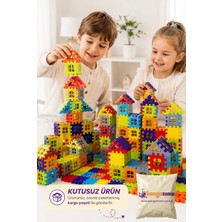 M&H 3D Ev Puzzle Eğitici Şehir Kurma ve Tasarım Seti 128 Parça Oyun