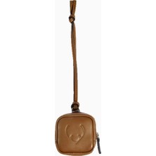 Antler Heritage Taba Deri Airpods Kılıfı ve Çanta Aksesuarı
