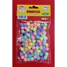 Mileo Ponpon Fosforlu Renkler 1 cm 100LÜ