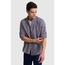 U.S. Polo Assn. Erkek Lacivert Uzun Kollu Gömlek 50324654-VR033
