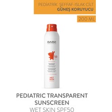 Babe Laboratorios Pediatric Transparent Sunscreen Wet Skin SPF50 Bebek Ve Çocuk için Güneş Spreyi 200ml
