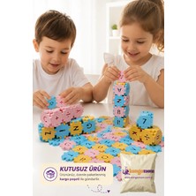 M&H 120 Parça Eğitici Harf-Rakam Puzzle Oyunu 3+ Yaş Gelişimi Destekleyen Eğlenceli Oyun