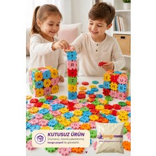 M&H 240 Parça Harf-Rakam Puzzle Oyunu - Eğitici ve Öğretici Gelişimi Destekleyen Oyuncak