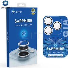 Lito iPhone 16 Pro/16 Pro Max Sapphire Kamera Lens Koruyucu White