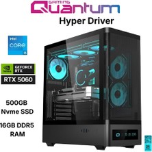 Quantum Gaming Hyper Driver I5-14400F 16GB Ddr5 500GB Nvme RTX5060 8gb Masaüstü Oyuncu Bilgisayarı