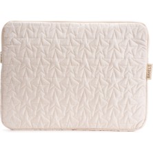 Bahels Star Puffy Krem Yıldız Desen Xl Macbook ve Tablet Uyumlu Portföy Çanta