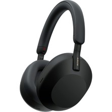 Sony WH-1000XM5 Kablosuz Kulak Üstü Kulaklık, Uzaysal 3D Ses ile Birinci Sınıf Düzeyde Aktif Gürültü Engelleme, Şeffaflık Modu, 30 Saate Kadar Pil Ömrü, Bluetooth, Siyah