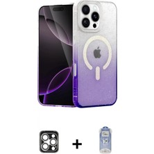 Pileli Store Pilelistore™ iPhone 16 Pro Max Kılıf Eksen Minimal Özel Seri - Siyah Joko Magic 5d Cam + Pvd Metal Kamera Lens - Gs