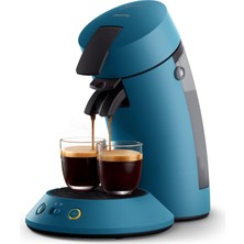 Philips Senseo Original Plus Kahve Kapsülü Makinesi, Kahve Sertliği Seçimi, Coffee Boost Teknolojisi, Geri Dönüştürülmüş Plastik, Blue Pavone (CSA210/00)