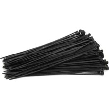 Aesco Siyah Plastik Kablo Bağı - 4.8X300MM (100 Adet)