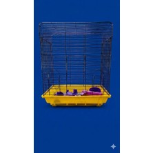 Sencer Kafes 400 Çift Kapılı Boyalı 38X26X48CM Düz Tavan Sarı