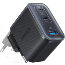Anker Nano Usb-C Şarj Cihazı, 3 Bağlantı Noktalı Type-C Şarj Cihazı, 70W, Kompakt ve Şık Tasarım, Siyah - A121A