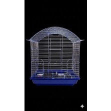 Sencer Kafes 400 Çift Kapılı Krom 38X26X48CM Bombeli Tavan Mavi