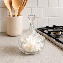 Mafa Home Lüks Kesme Tasarım Kapaklı Cam Şekerlik