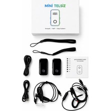 Mini Telsiz Kablosuz Giyilebilir Talkie Walkie