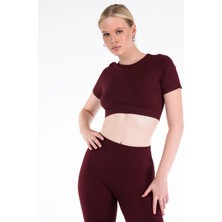 Sahira Core Seamless Crop Top Poliamid Dikişsiz Kadın Spor Ter Tutmaz Koku Yapmaz