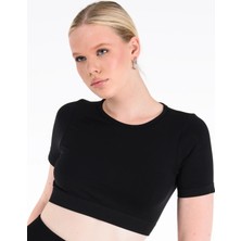 Sahira Core Seamless Crop Top Poliamid Dikişsiz Kadın Spor Ter Tutmaz Koku Yapmaz