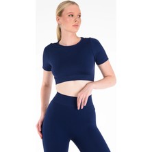 Sahira Core Seamless Crop Top Poliamid Dikişsiz Kadın Spor Ter Tutmaz Koku Yapmaz