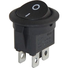 Powermaster Yuvarlak Işıksız Anahtar On-Off 4 Pinli IC-133-4 (10 Adet)