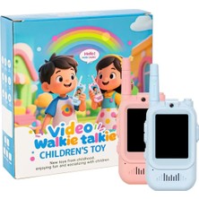 Konsol Plus Görüntülü Şarjlı Çocuk Telsiz 2’li Video Walkie Talkie