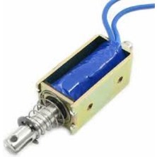 Gözeler Dc 12V 1A 10MM Strok Itmeli Çekmeli Tip Açık Çerçeve Solenoidi