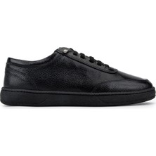 Tamer Tanca Erkek Hakiki Deri Siyah Sneakers & Spor Ayakkabı 1212 2503 Erk Ayk Y26 Sıyah