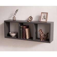 Gani Home Vira Box Duvar Rafı 90 cm Dekoratif Kitaplık ve Duvar Rafı