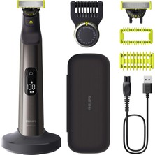 Philips Oneblade Pro 360 Yüz ve Vücut Tıraş Makinesi, Düzeltici ve Vücut Bakım Seti, 2x 360 Bıçak, Hassas Tarak, 2x Vücut Aparatı, Seyahat Çantası, Şarj Istasyonu, Yüz ve Vücut Için (QP6652/30)