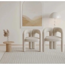 Miarik Design Yemek Odasi Sandalyesi Beyaz 2 Adet