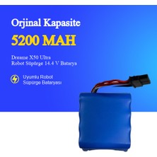 Ümit Maker Dreame X50 Ultra Robot Süpürge 5200 Mah Batarya