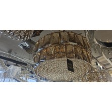 ENG Bal Camlı Kristal AVİZE60CM Çap