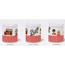 Veracraft Retro Pop Art Tasarımlı Seramik Küllük - Özel Baskılı Çizgili Büyük Boy Hediyelik Küllük