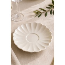 Kütahya Porselen Bone Luz Çay Tabağı 11,50CM Krem Tekli