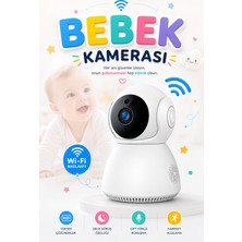 Tek Kameralı Evcil Hayvan Bebek ve Yaşlı Bakım Kamerası Gece Görüşlü Karşılık Konuşma Özellikli