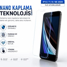 Powerfox iPhone 6/6s/7/8/se 2020 Uyumlu Cam Karışımlı Nano Cam Ekran Koruyucu | 9h+ Çizilme Direnci | Yüksek Dokunmatik Hassasiyet