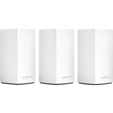 Linksys Velop WHW0103 AC1300 Tüm Ev Akıllı Mesh Wifi Sistemi, Çift Bantlı, 3'lü Paket