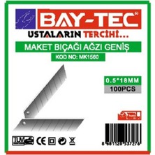 Bay-Tec MK1560 Maket Bıçağı Ağzı (Geniş)  (100'LÜ Paket)